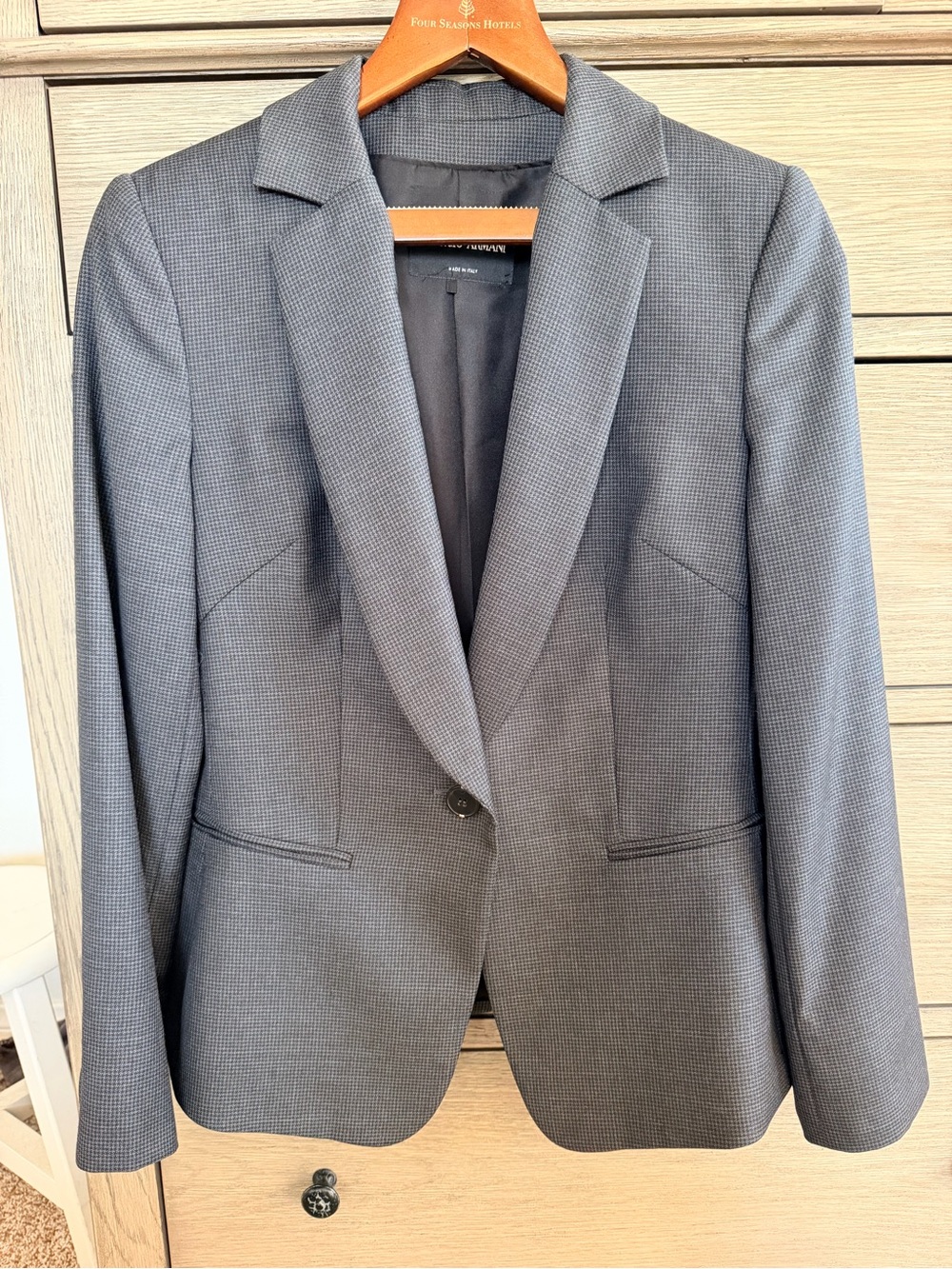 Giorgio Armani Wool Silk Pantsuit IT 44 Made Italy